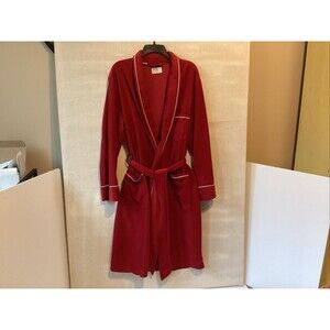 montgomery ward robe red sz L 41-44 belted pockets